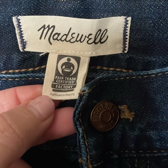 NWT Madewell Jeans Women’s Size 30 Low Rise Dark Wash Perfect Vintage Straight - Picture 2 of 9